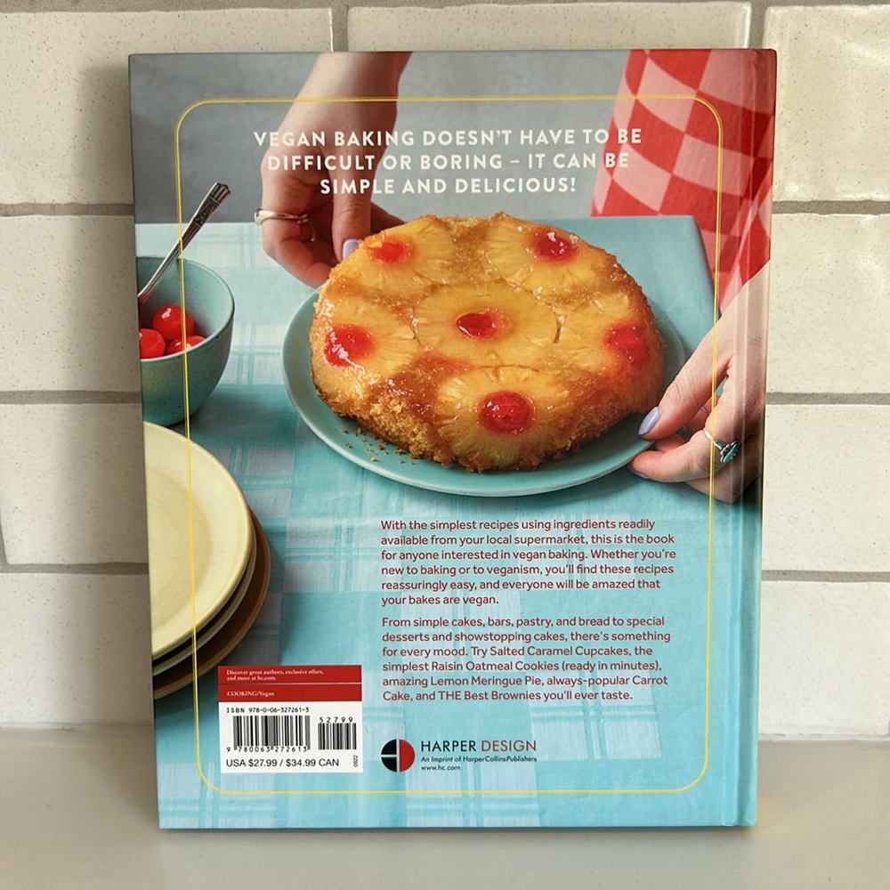 💕 Simply Vegan Baking Hardcover Recipe Book Freya Cox From British Baking - Picture 4 of 16
